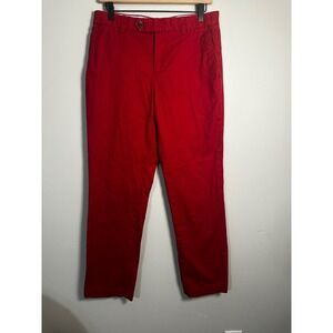 Brooks Brothers Milano Fit Chinos‎ Mens 32x32 Red Slim Tapered Low Rise Pants
